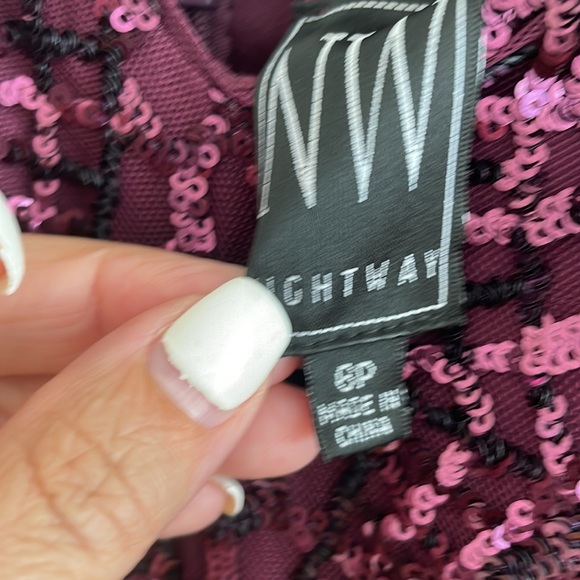 NWT Plum Sequin Dress - Picture 7 of 7
